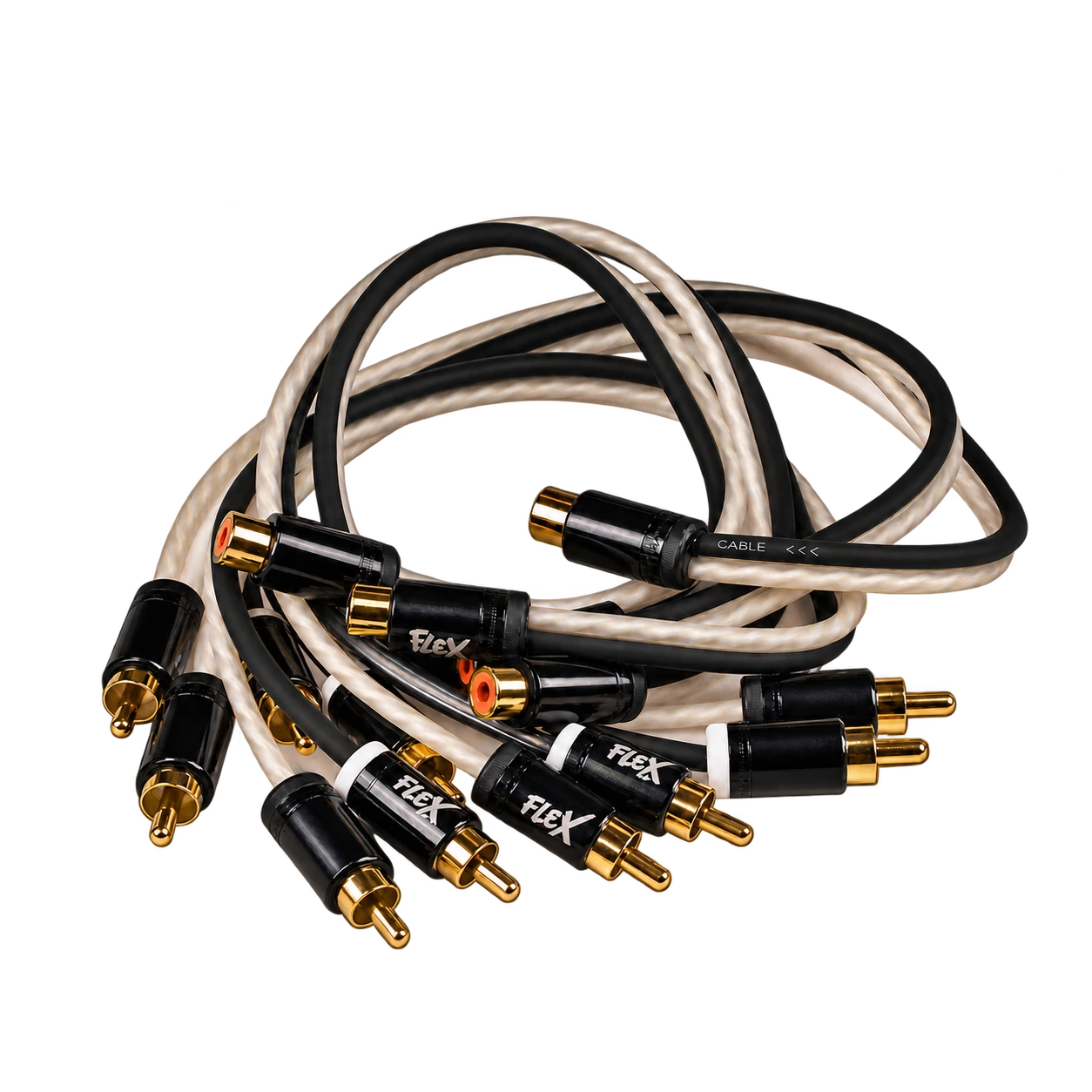 FLEX AUDIO FLEX RCA Y Cables car speaker